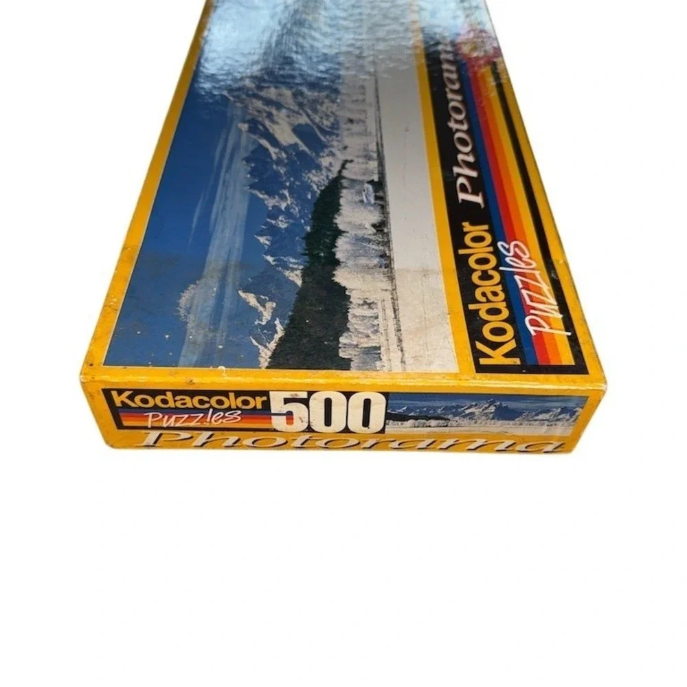 Kodacolor Photorama Panoramic Winter‎ Mountain Landscape 500 Pc Jigsaw NIB